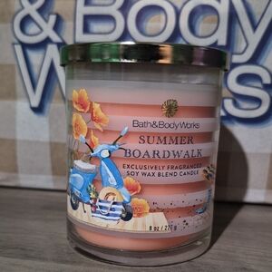 Bath And Bodyworks Summer Boardwalk Single Wick Candle